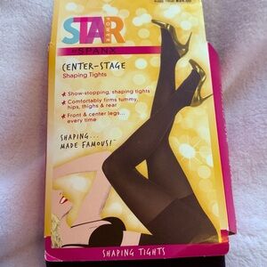 STAR POWER Center-Stage Black Shaping Tights